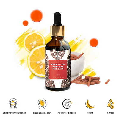 Manjish Éjszakai Ragyogást Fokozó Arcápoló Elixír (Manjish Glow Night Time Face Elixir)