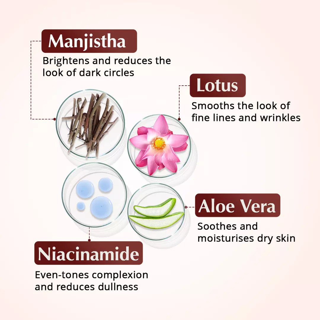 Rufolia PRO szemkörnyékápoló emulzió – Szemkörnyékápoló krém – Világosít, feszesít és hidratál a szem alatt – Új formula festőbuzérral, aloe verával, lótusszal és niacinamiddal – Legjobb szemkörnyéki krém – Klinikai vizsgálatokkal igazolt összetevőkkel